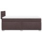 vidaXL Boxspringbett mit Matratze Dunkelbraun 80x200 cm Stoff vidaXL Boxspringbett mit Matratze Dunkelbraun 80x200 cm Stoff