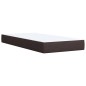 vidaXL Boxspringbett mit Matratze Dunkelbraun 90x190 cm Stoff vidaXL Boxspringbett mit Matratze Dunkelbraun 90x190 cm Stoff