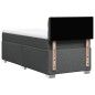 vidaXL Boxspringbett mit Matratze Dunkelgrau 90x190 cm Stoff vidaXL Boxspringbett mit Matratze Dunkelgrau 90x190 cm Stoff