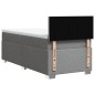 vidaXL Boxspringbett mit Matratze Hellgrau 90x200 cm Stoff vidaXL Boxspringbett mit Matratze Hellgrau 90x200 cm Stoff