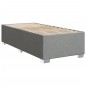 vidaXL Boxspringbett mit Matratze Hellgrau 90x200 cm Stoff vidaXL Boxspringbett mit Matratze Hellgrau 90x200 cm Stoff