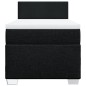 vidaXL Boxspringbett mit Matratze Schwarz 90x200 cm Stoff vidaXL Boxspringbett mit Matratze Schwarz 90x200 cm Stoff