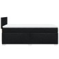 vidaXL Boxspringbett mit Matratze Schwarz 90x200 cm Stoff vidaXL Boxspringbett mit Matratze Schwarz 90x200 cm Stoff