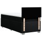 vidaXL Boxspringbett mit Matratze Schwarz 90x200 cm Stoff vidaXL Boxspringbett mit Matratze Schwarz 90x200 cm Stoff