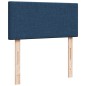 vidaXL Boxspringbett mit Matratze Blau 90x200 cm Stoff vidaXL Boxspringbett mit Matratze Blau 90x200 cm Stoff
