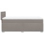 vidaXL Boxspringbett mit Matratze Taupe 100x200 cm Stoff vidaXL Boxspringbett mit Matratze Taupe 100x200 cm Stoff