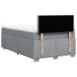 vidaXL Boxspringbett mit Matratze Hellgrau 120x200 cm Stoff vidaXL Boxspringbett mit Matratze Hellgrau 120x200 cm Stoff