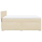 vidaXL Boxspringbett mit Matratze Creme 140x190 cm Stoff vidaXL Boxspringbett mit Matratze Creme 140x190 cm Stoff