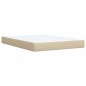 vidaXL Boxspringbett mit Matratze Creme 140x190 cm Stoff vidaXL Boxspringbett mit Matratze Creme 140x190 cm Stoff