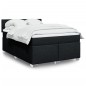 vidaXL Boxspringbett mit Matratze Schwarz 140x200 cm Stoff vidaXL Boxspringbett mit Matratze Schwarz 140x200 cm Stoff