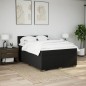 vidaXL Boxspringbett mit Matratze Schwarz 140x200 cm Stoff vidaXL Boxspringbett mit Matratze Schwarz 140x200 cm Stoff