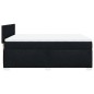 vidaXL Boxspringbett mit Matratze Schwarz 140x200 cm Stoff vidaXL Boxspringbett mit Matratze Schwarz 140x200 cm Stoff