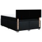 vidaXL Boxspringbett mit Matratze Schwarz 140x200 cm Stoff vidaXL Boxspringbett mit Matratze Schwarz 140x200 cm Stoff