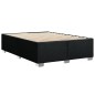 vidaXL Boxspringbett mit Matratze Schwarz 140x200 cm Stoff vidaXL Boxspringbett mit Matratze Schwarz 140x200 cm Stoff