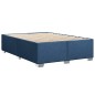 vidaXL Boxspringbett mit Matratze Blau 140x200 cm Stoff vidaXL Boxspringbett mit Matratze Blau 140x200 cm Stoff