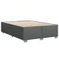 vidaXL Boxspringbett mit Matratze Dunkelgrau 160x200 cm Stoff vidaXL Boxspringbett mit Matratze Dunkelgrau 160x200 cm Stoff