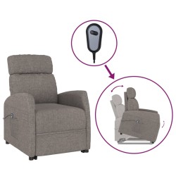 Aufstehsessel Taupe Stoff