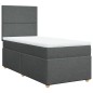 vidaXL Boxspringbett mit Matratze Dunkelgrau 80x200 cm Stoff vidaXL Boxspringbett mit Matratze Dunkelgrau 80x200 cm Stoff