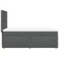 vidaXL Boxspringbett mit Matratze Dunkelgrau 80x200 cm Stoff vidaXL Boxspringbett mit Matratze Dunkelgrau 80x200 cm Stoff