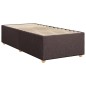 vidaXL Boxspringbett mit Matratze Dunkelbraun 80x200 cm Stoff vidaXL Boxspringbett mit Matratze Dunkelbraun 80x200 cm Stoff