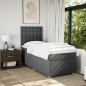 vidaXL Boxspringbett mit Matratze Dunkelgrau 80x200 cm Stoff vidaXL Boxspringbett mit Matratze Dunkelgrau 80x200 cm Stoff