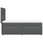 vidaXL Boxspringbett mit Matratze Dunkelgrau 80x200 cm Stoff vidaXL Boxspringbett mit Matratze Dunkelgrau 80x200 cm Stoff