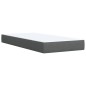 vidaXL Boxspringbett mit Matratze Dunkelgrau 80x200 cm Stoff vidaXL Boxspringbett mit Matratze Dunkelgrau 80x200 cm Stoff