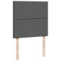 vidaXL Boxspringbett mit Matratze Dunkelgrau 90x190 cm Stoff vidaXL Boxspringbett mit Matratze Dunkelgrau 90x190 cm Stoff