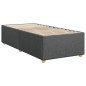 vidaXL Boxspringbett mit Matratze Dunkelgrau 90x190 cm Stoff vidaXL Boxspringbett mit Matratze Dunkelgrau 90x190 cm Stoff
