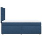 vidaXL Boxspringbett mit Matratze Blau 90x190 cm Stoff vidaXL Boxspringbett mit Matratze Blau 90x190 cm Stoff