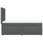 vidaXL Boxspringbett mit Matratze Dunkelgrau 90x190 cm Stoff vidaXL Boxspringbett mit Matratze Dunkelgrau 90x190 cm Stoff