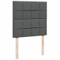 vidaXL Boxspringbett mit Matratze Dunkelgrau 90x190 cm Stoff vidaXL Boxspringbett mit Matratze Dunkelgrau 90x190 cm Stoff