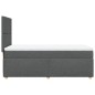 vidaXL Boxspringbett mit Matratze Dunkelgrau 90x200 cm Stoff vidaXL Boxspringbett mit Matratze Dunkelgrau 90x200 cm Stoff