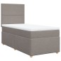 vidaXL Boxspringbett mit Matratze Taupe 90x200 cm Stoff vidaXL Boxspringbett mit Matratze Taupe 90x200 cm Stoff