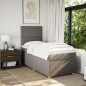 vidaXL Boxspringbett mit Matratze Taupe 90x200 cm Stoff vidaXL Boxspringbett mit Matratze Taupe 90x200 cm Stoff
