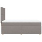 vidaXL Boxspringbett mit Matratze Taupe 90x200 cm Stoff vidaXL Boxspringbett mit Matratze Taupe 90x200 cm Stoff