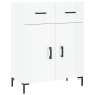 Highboard Hochglanz-Weiß 69,5x34x180 cm Holzwerkstoff Highboard Hochglanz-Weiß 69,5x34x180 cm Holzwerkstoff