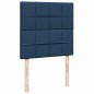vidaXL Boxspringbett mit Matratze Blau 90x200 cm Stoff vidaXL Boxspringbett mit Matratze Blau 90x200 cm Stoff