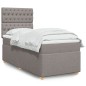 vidaXL Boxspringbett mit Matratze Taupe 90x200 cm Stoff vidaXL Boxspringbett mit Matratze Taupe 90x200 cm Stoff