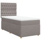 vidaXL Boxspringbett mit Matratze Taupe 90x200 cm Stoff vidaXL Boxspringbett mit Matratze Taupe 90x200 cm Stoff