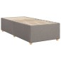 vidaXL Boxspringbett mit Matratze Taupe 90x200 cm Stoff vidaXL Boxspringbett mit Matratze Taupe 90x200 cm Stoff