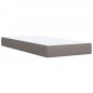 vidaXL Boxspringbett mit Matratze Taupe 90x200 cm Stoff vidaXL Boxspringbett mit Matratze Taupe 90x200 cm Stoff