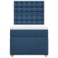 vidaXL Boxspringbett mit Matratze Blau 90x200 cm Stoff vidaXL Boxspringbett mit Matratze Blau 90x200 cm Stoff