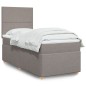 vidaXL Boxspringbett mit Matratze Taupe 100x200 cm Stoff vidaXL Boxspringbett mit Matratze Taupe 100x200 cm Stoff
