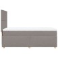 vidaXL Boxspringbett mit Matratze Taupe 100x200 cm Stoff vidaXL Boxspringbett mit Matratze Taupe 100x200 cm Stoff