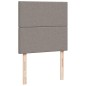vidaXL Boxspringbett mit Matratze Taupe 100x200 cm Stoff vidaXL Boxspringbett mit Matratze Taupe 100x200 cm Stoff