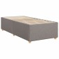 vidaXL Boxspringbett mit Matratze Taupe 100x200 cm Stoff vidaXL Boxspringbett mit Matratze Taupe 100x200 cm Stoff