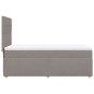 vidaXL Boxspringbett mit Matratze Taupe 100x200 cm Stoff vidaXL Boxspringbett mit Matratze Taupe 100x200 cm Stoff
