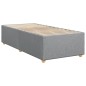 vidaXL Boxspringbett mit Matratze Hellgrau 100x200 cm Stoff vidaXL Boxspringbett mit Matratze Hellgrau 100x200 cm Stoff