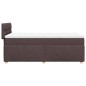 vidaXL Boxspringbett mit Matratze Dunkelbraun 90x190 cm Stoff vidaXL Boxspringbett mit Matratze Dunkelbraun 90x190 cm Stoff